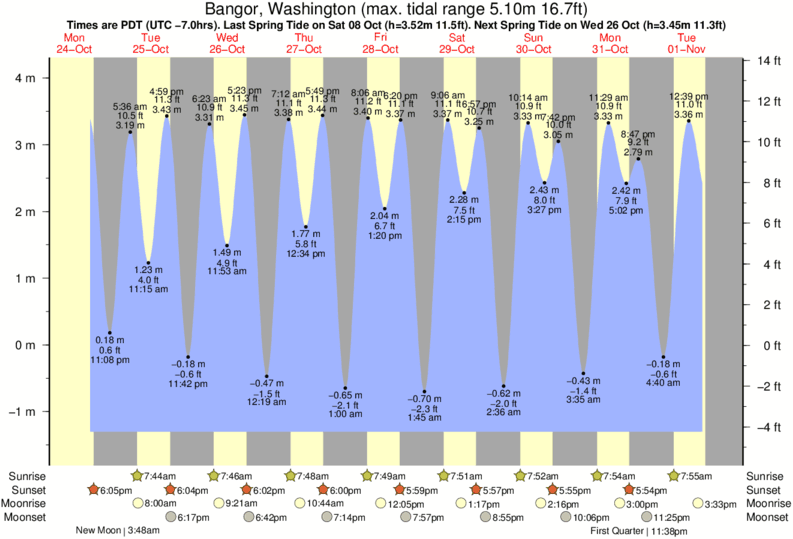 Tide Times and Tide Chart for Bangor