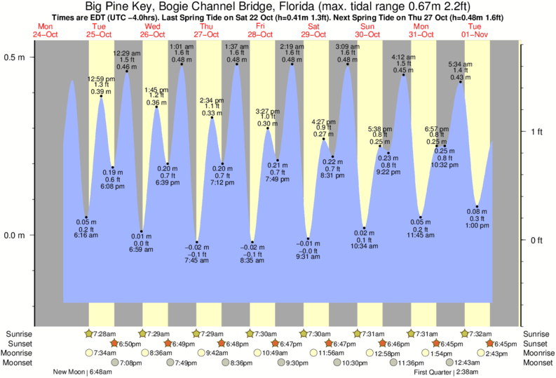 Tide Times and Tide Chart for Big Pine Key, Bogie Channel Bridge