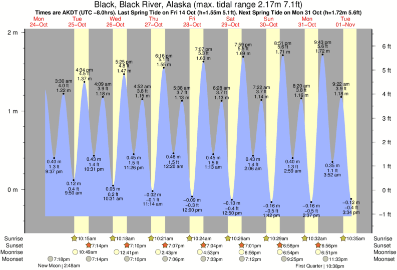 Tide Times and Tide Chart for Black, Black River