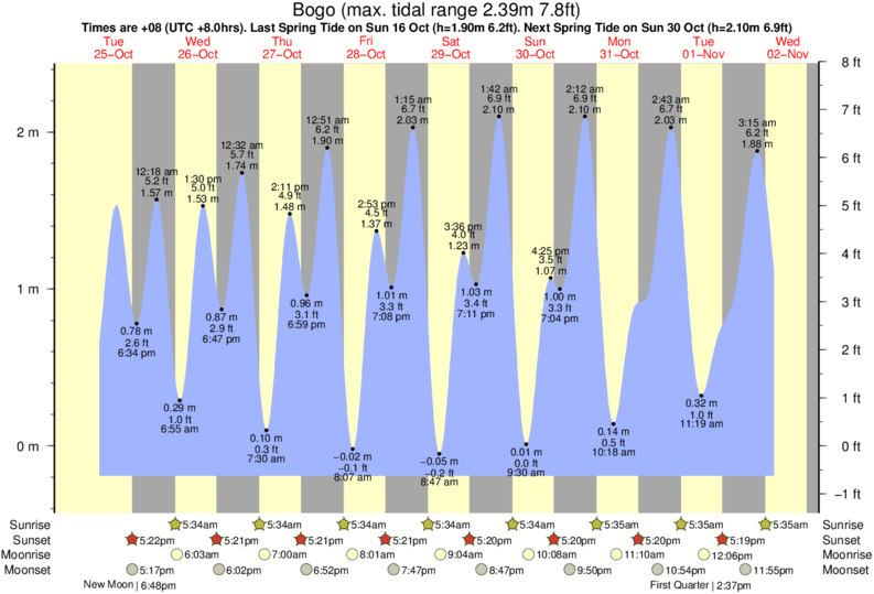 Tide Times and Tide Chart for Bogo