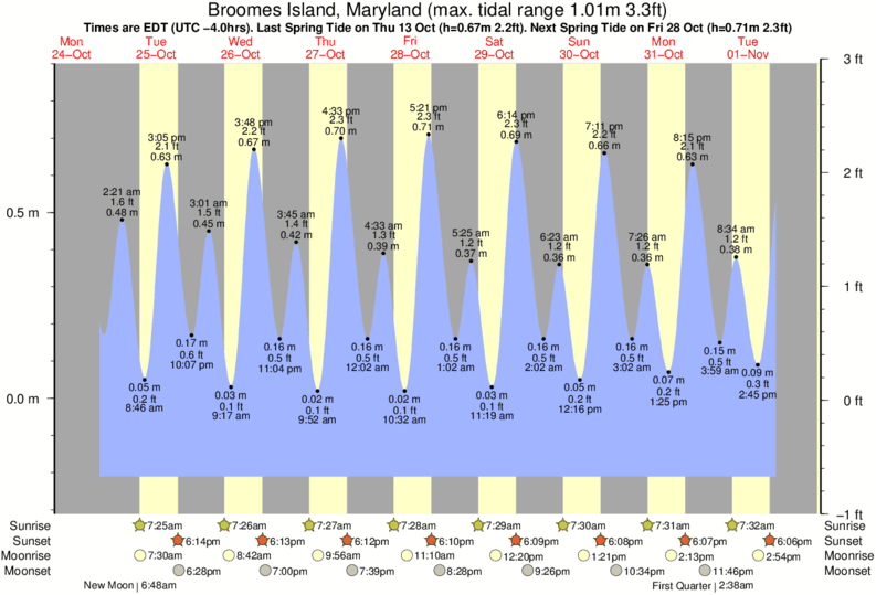 Tide Times and Tide Chart for Broomes Island