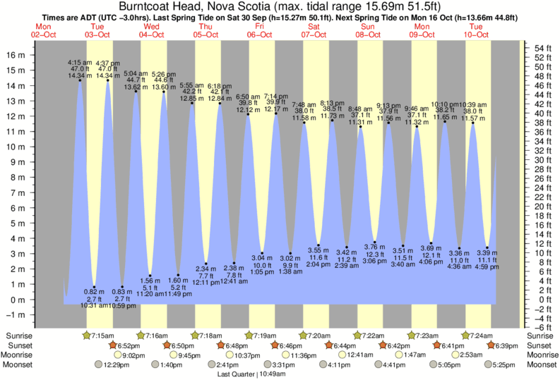 Tide Times and Tide Chart for Burntcoat Head