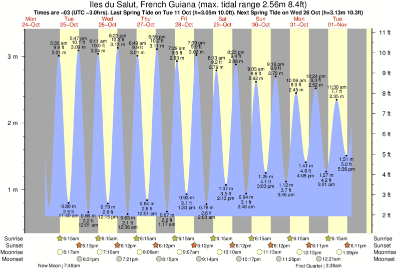 tide-times-and-tide-chart-for-iles-du-salut