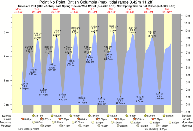 Tide Times and Tide Chart for Point No Point