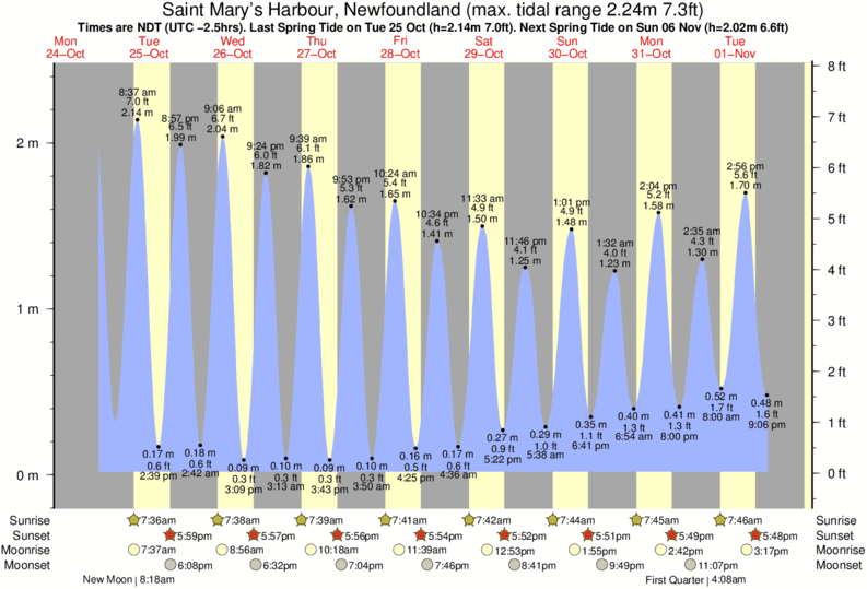 Tide Times and Tide Chart for Saint Mary's Harbour