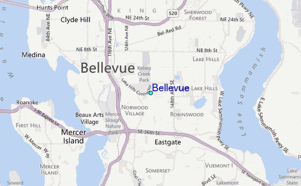 Bellevue Washington Map - London Top Attractions Map