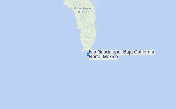 Isla Guadalupe, Baja California Norte, Mexico Tide Station Location Guide