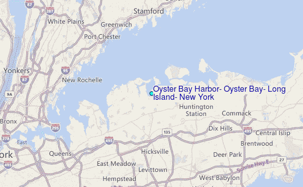 Map Of Oyster Bay Long Island Oyster Bay Harbor, Oyster Bay, Long Island, New York Tide Station 