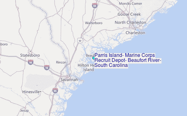 Parris Island Marine Base Map