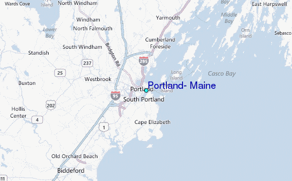 Detailed Map Of Portland Maine