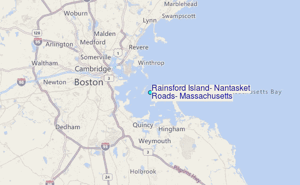 Rainsford Island, Nantasket Roads, Massachusetts Tide Station Location ...