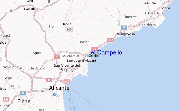 el Campello Tide Station Location Guide