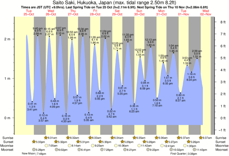 Tide Times and Tide Chart for Saito Saki